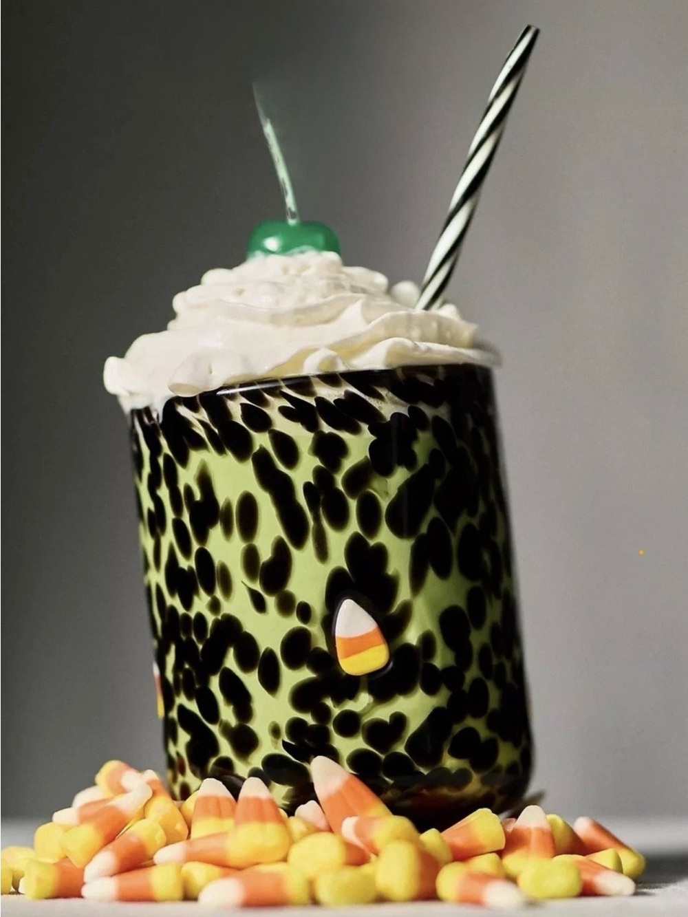 NIB Anthropologie Icon Juice Glass - CANDY CORN